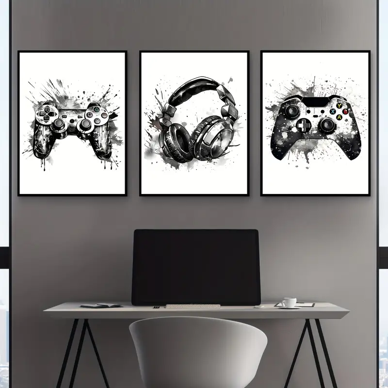 Lot de 3 tableaux sur toile sa - Gaming Accessories For Room avis et prix