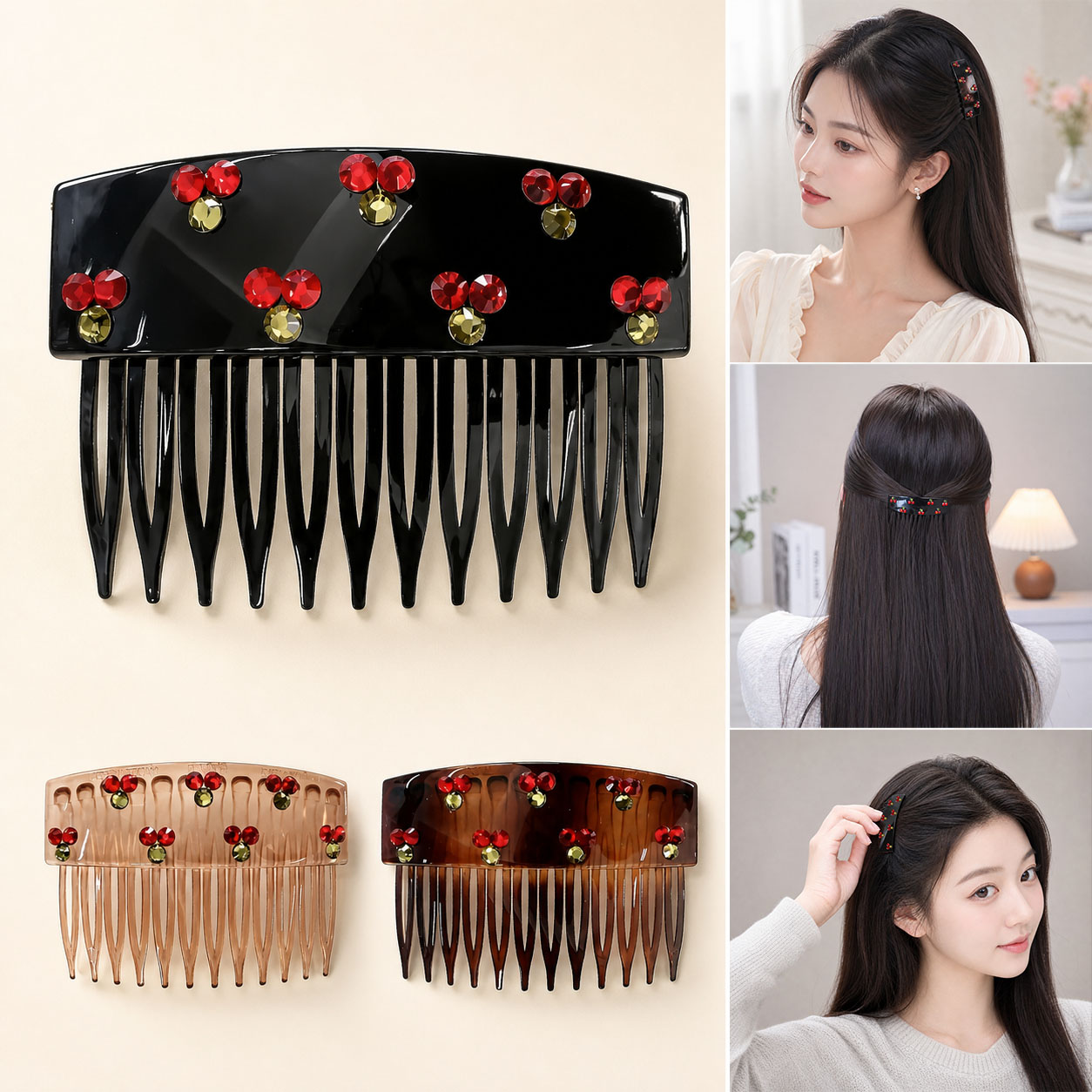 Peigne à cheveux coréen orné d - Gaming Accessories Rack avis et prix
