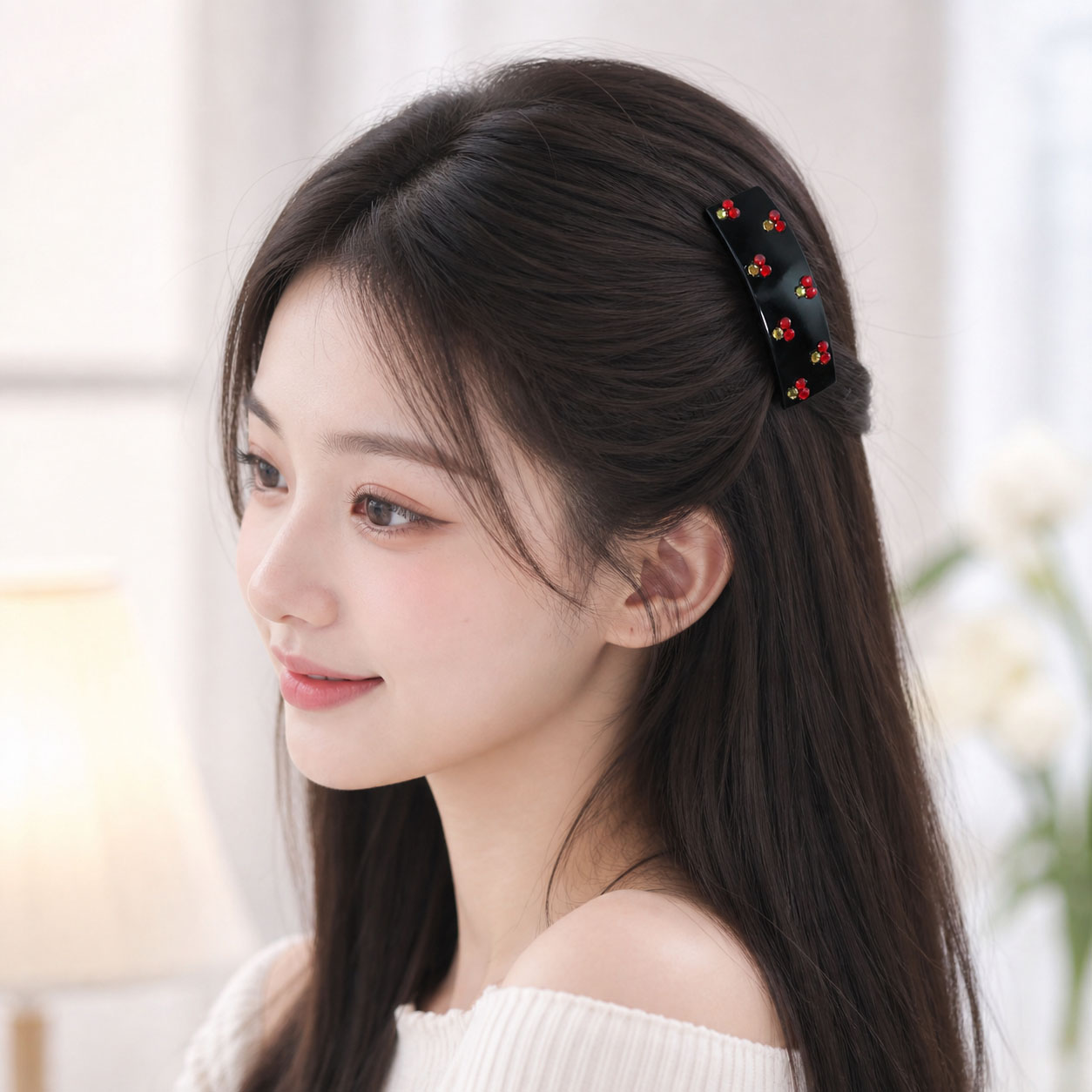 Peigne à cheveux coréen orné d - Gaming Accessories Rack avis et prix