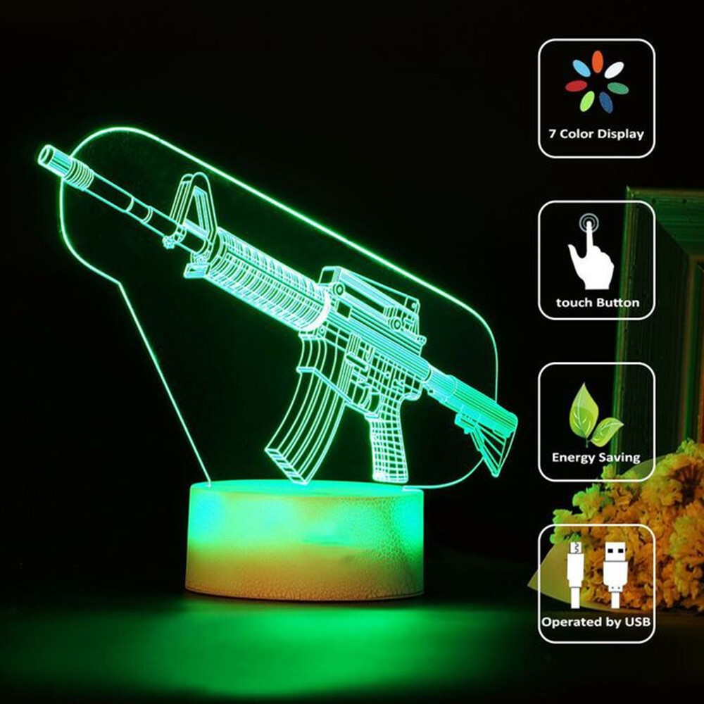 Jeu fusil 3d Led veilleuse jeu - Accessories For Your Gaming Room avis et prix